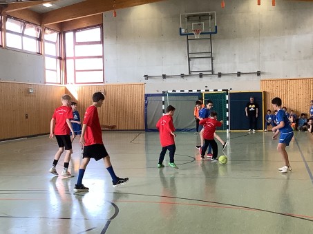 Foto der Mannschaft beim Spiel